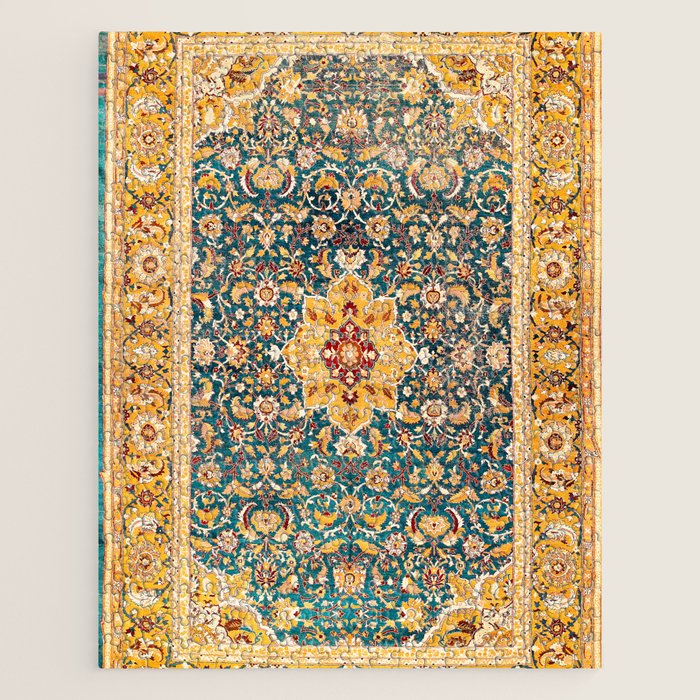 Amritsar Punjab Northwest Indian Rug Print Jigsaw Puzzle Gallery Image 1