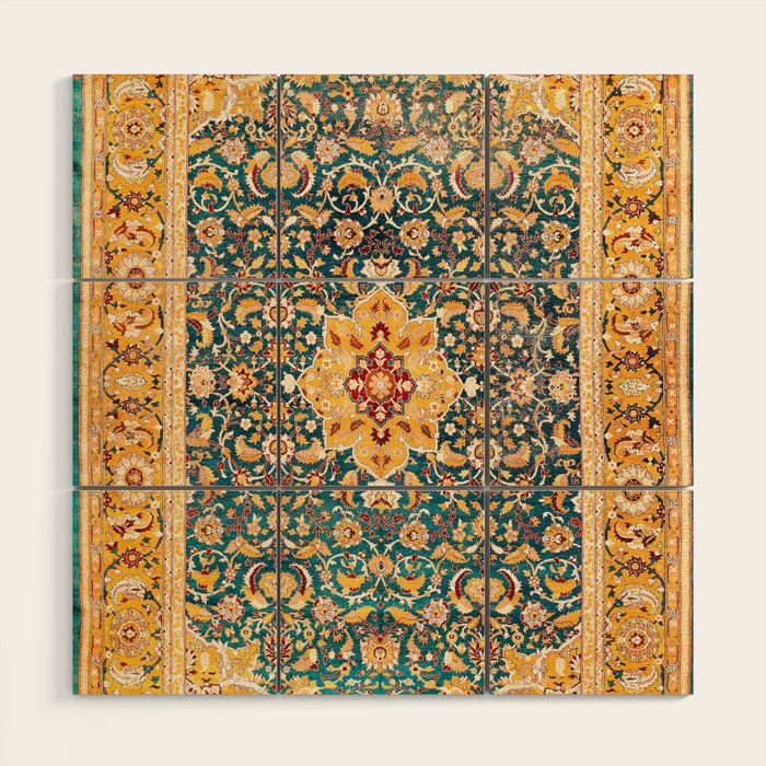 Amritsar Punjab Northwest Indian Rug Print Wood Wall Art Gallery Image 1