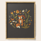 Fox in an Autumn Garden Serving Tray Gallery Image 1