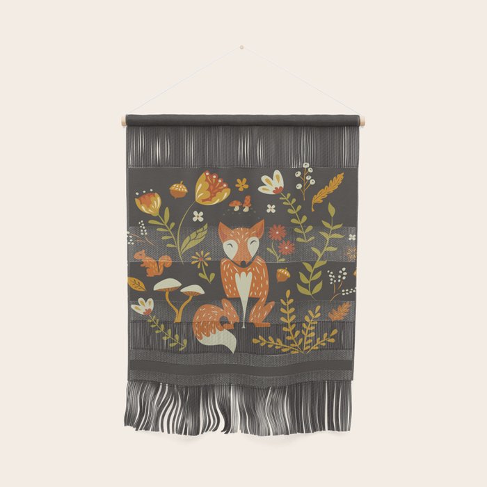 Fox in an Autumn Garden Wall Hanging Gallery Image 1