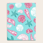 Seashell Pattern - Pink and mint Notebook Gallery Image 4