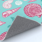 Seashell Pattern - Pink and mint Rug Gallery Image 4