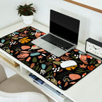 Abstract shapes of dark modern nature Desk Mat Gallery Image 2