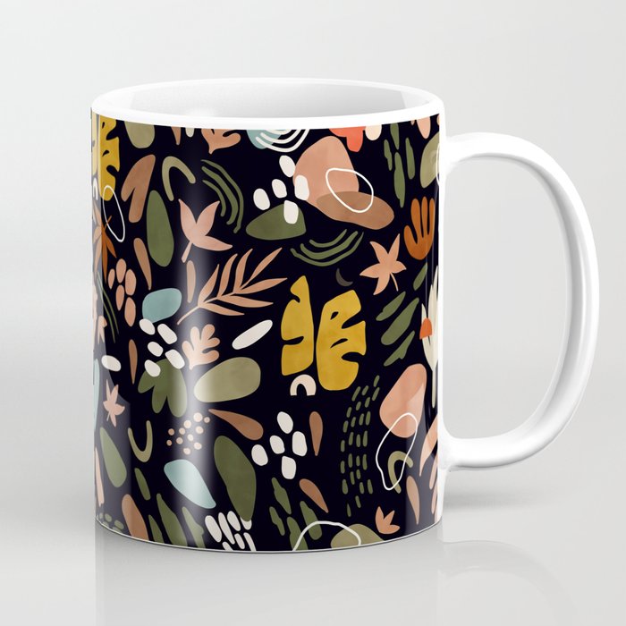 Abstract shapes of dark modern nature Coffee Mug Gallery Image 1