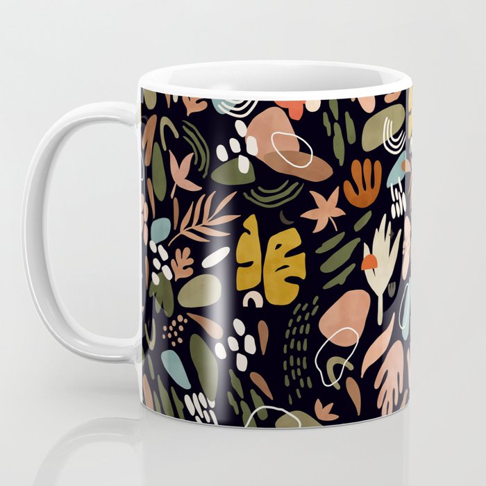 Abstract shapes of dark modern nature Coffee Mug Gallery Image 3