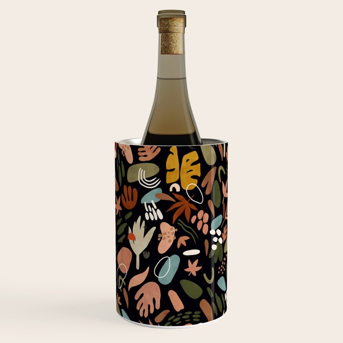 Abstract shapes of dark modern nature Wine Chiller Gallery Image 1
