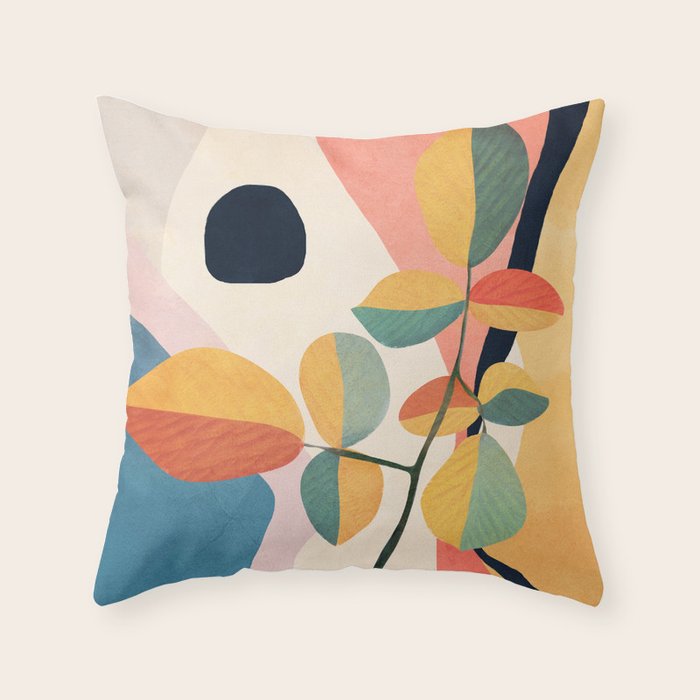 Colorful Branching Out 28 Throw Pillow Gallery Image 6