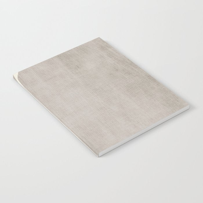 Linen Texture Beige White Minimalist Artwork Notebook Gallery Image 1