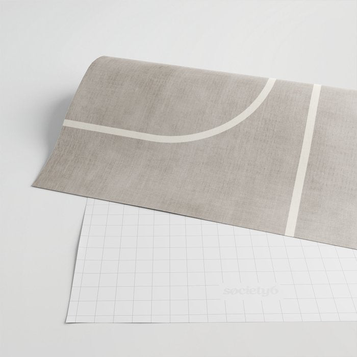 Linen Texture Beige White Minimalist Artwork Wrapping Paper Gallery Image 2
