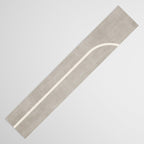 Linen Texture Beige White Minimalist Artwork Table Runner Gallery Image 3