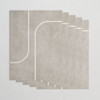 Linen Texture Beige White Minimalist Artwork Wrapping Paper Gallery Image 3