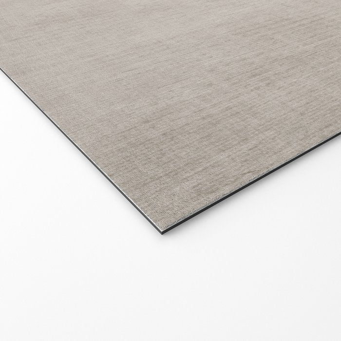 Linen Texture Beige White Minimalist Artwork Welcome Mat Gallery Image 2