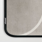 Linen Texture Beige White Minimalist Artwork Laptop Sleeve Gallery Image 3