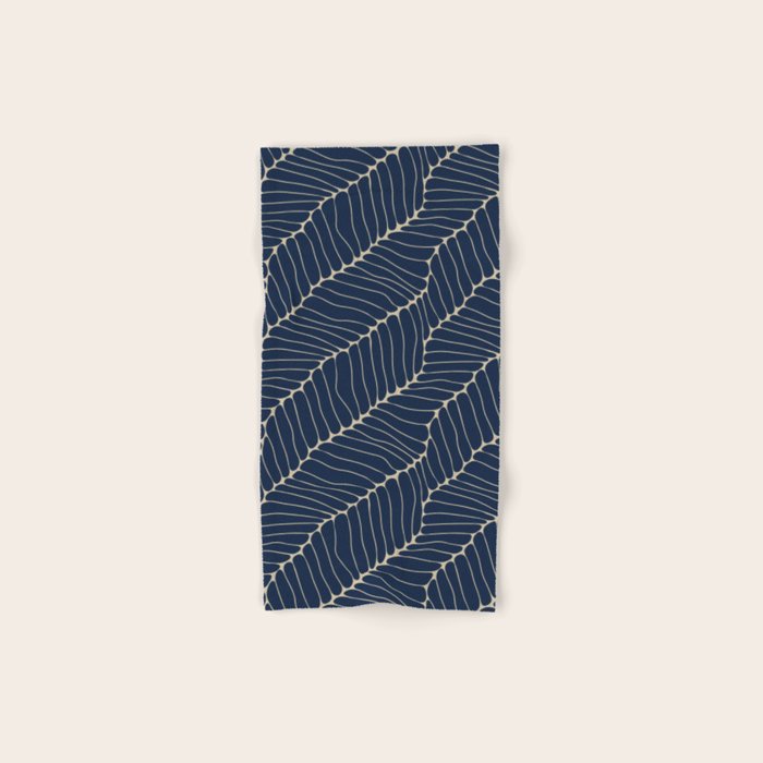 Organic Nature Navy Blue Bath Towel Gallery Image 1