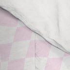 Pink love heart candy checkered pattern Comforter Gallery Image 4