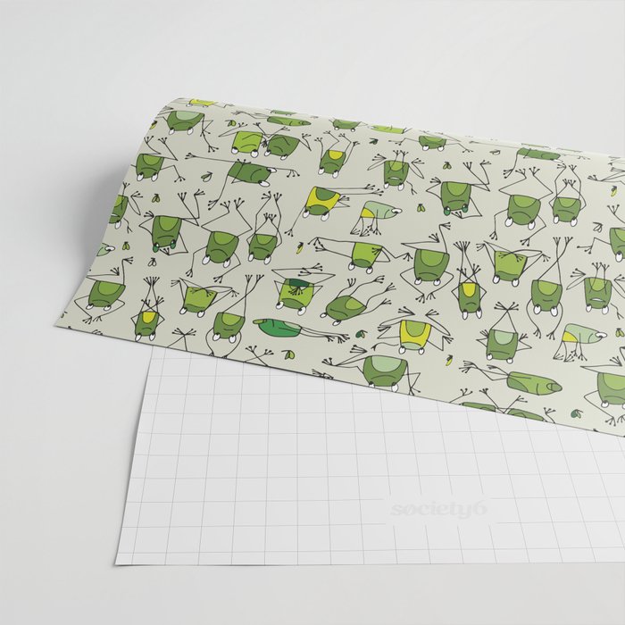 Funny Frogs Wrapping Paper Gallery Image 2