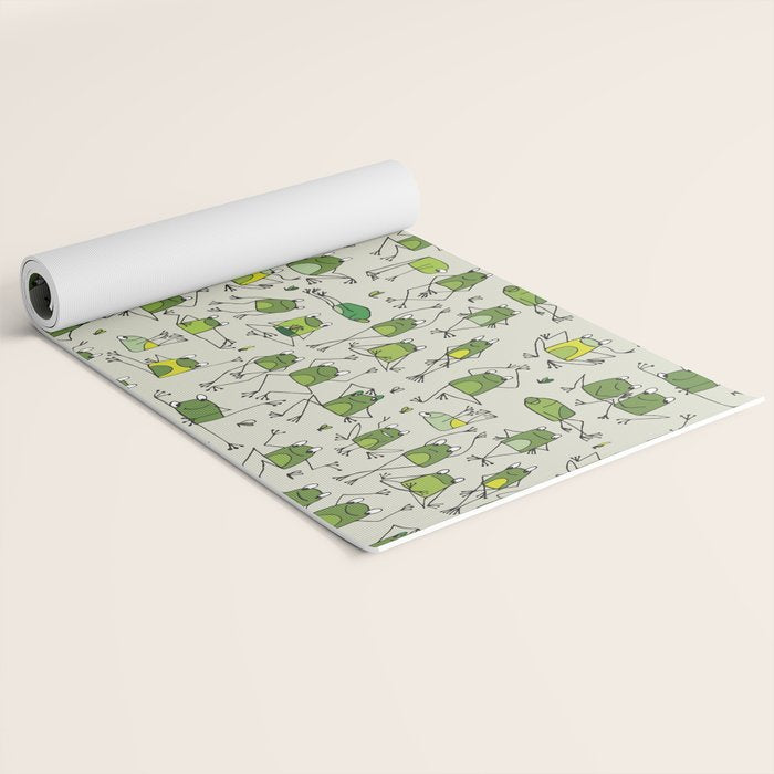 Funny Frogs Yoga Mat Gallery Image 2