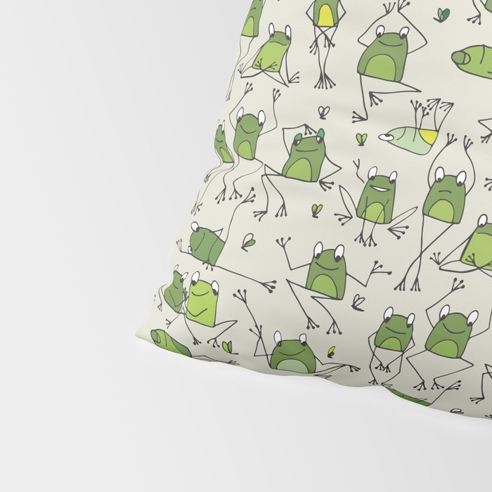 Funny Frogs Pillow Sham Gallery Image 4