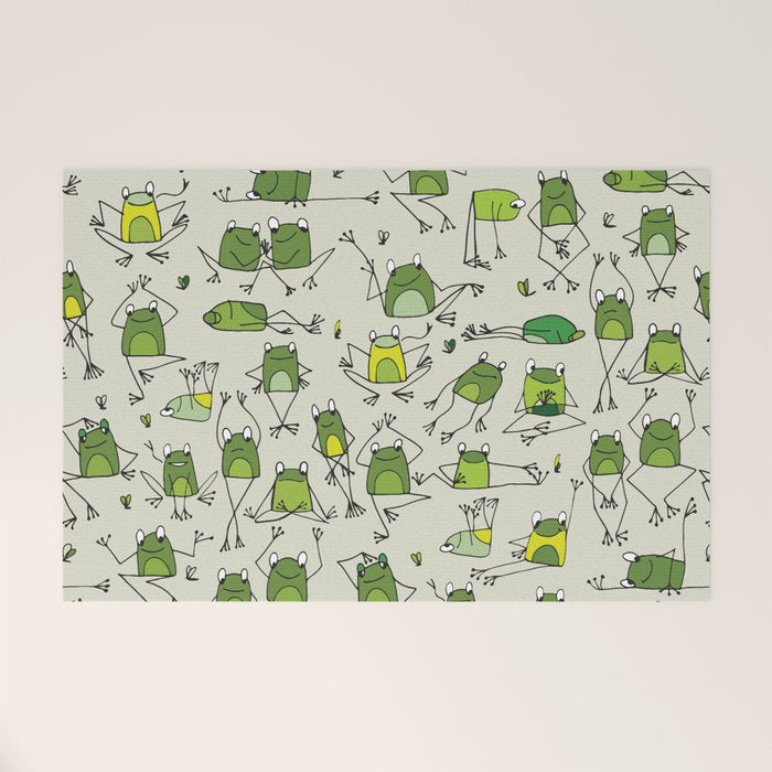 Funny Frogs Welcome Mat Gallery Image 1