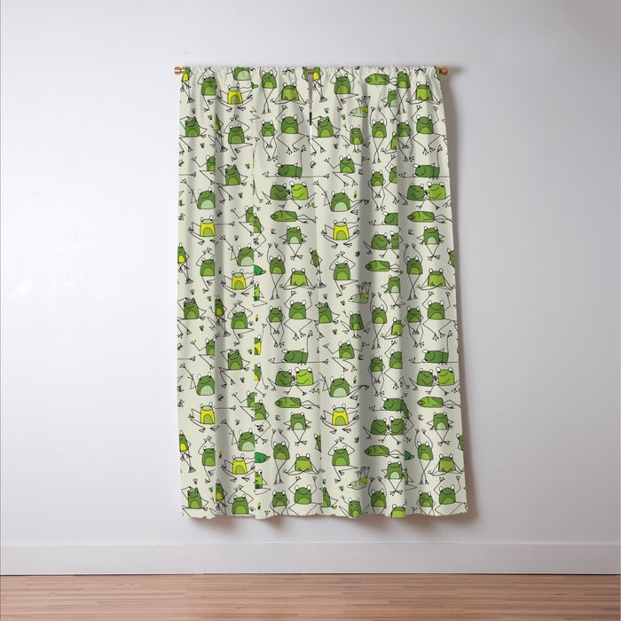 Funny Frogs Window Curtain Gallery Image 3