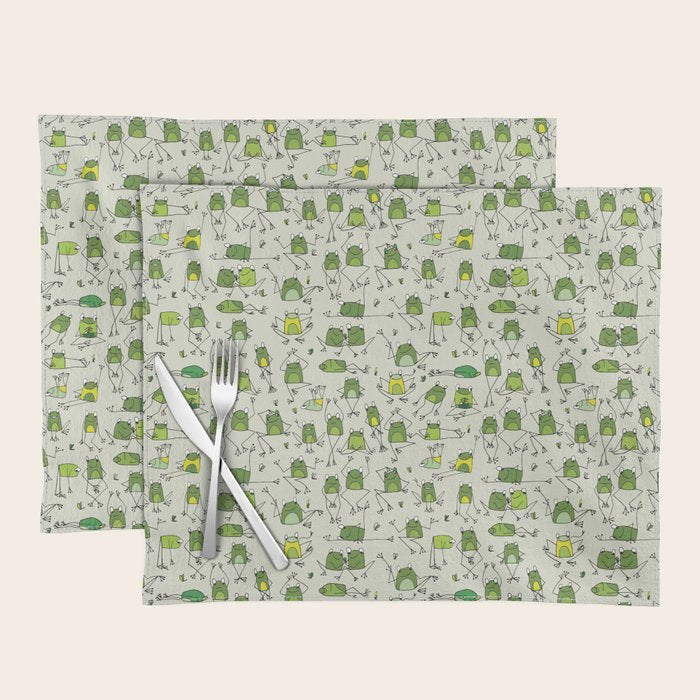 Funny Frogs Placemat Gallery Image 1