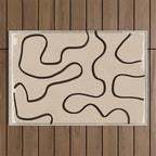 Abstract line art 145 Outdoor Rug Gallery Image 1
