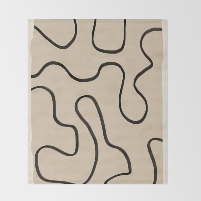 Abstract line art 145 Throw Blanket Gallery Image 2