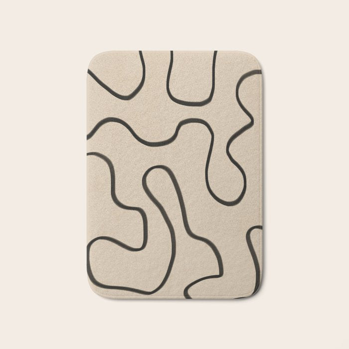 Abstract line art 145 Bath Mat Gallery Image 1