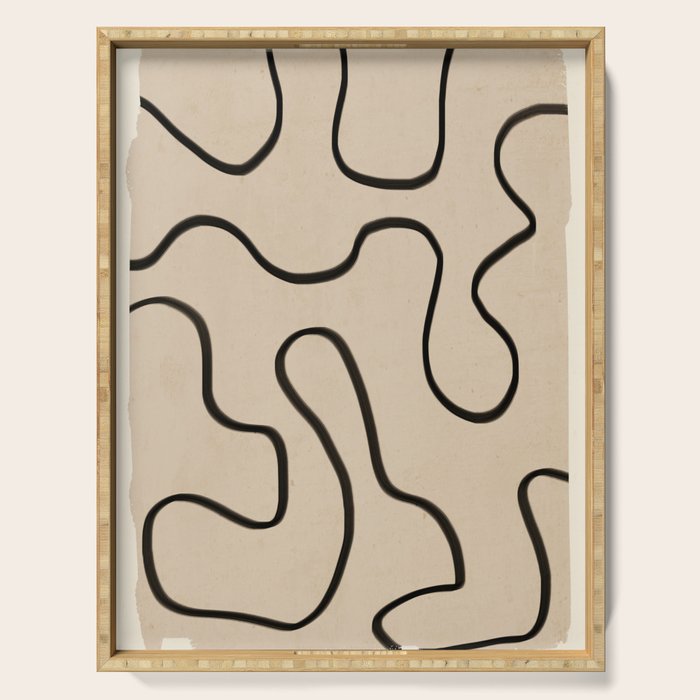 Abstract line art 145 Serving Tray Gallery Image 1