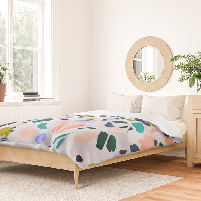 TERRAZZO BRUSHSTROKES Duvet Cover Gallery Image 2