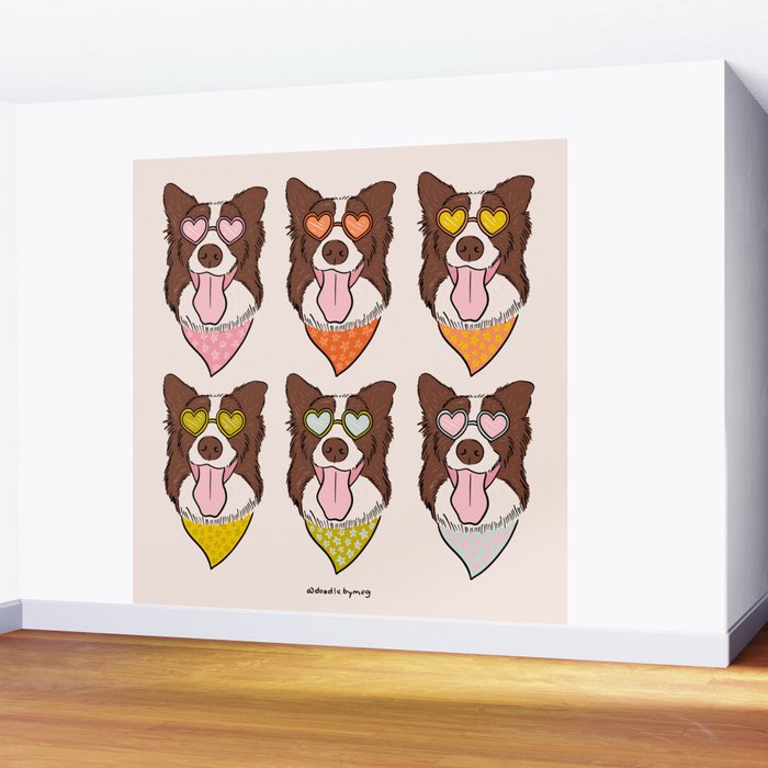 Rainbow Dog Wall Mural Gallery Image 2