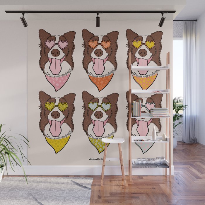 Rainbow Dog Wall Mural Gallery Image 1