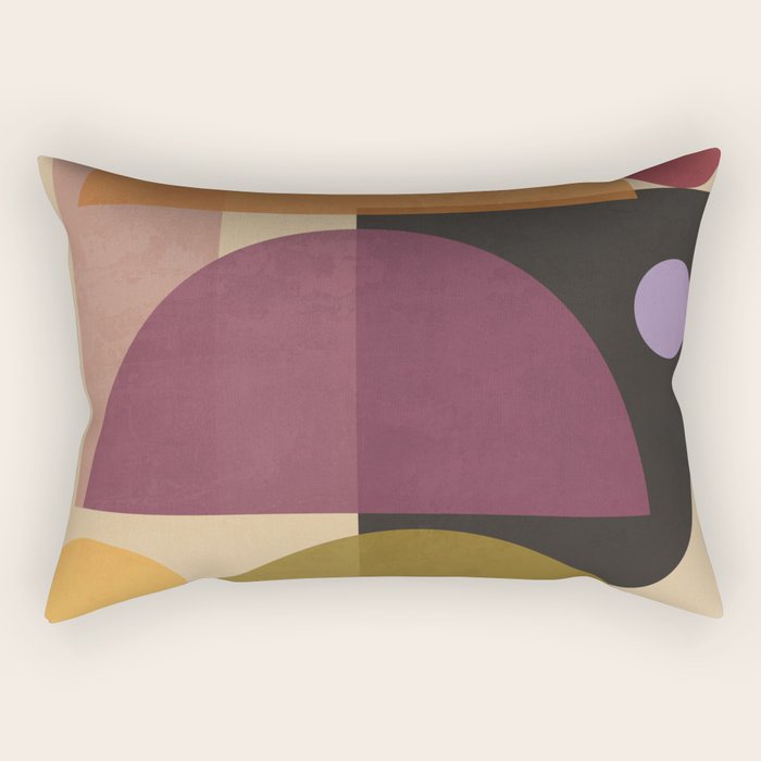 Modern Abstract Minimal Shapes 124 Rectangular Pillow Gallery Image 1