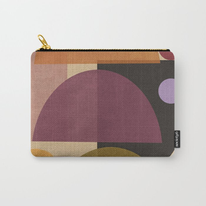 Modern Abstract Minimal Shapes 124 Carry All Pouch Gallery Image 1