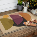 Modern Abstract Minimal Shapes 124 Outdoor Rug Gallery Image 2