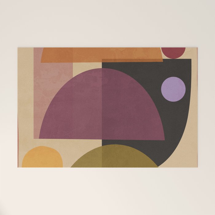 Modern Abstract Minimal Shapes 124 Welcome Mat Gallery Image 1