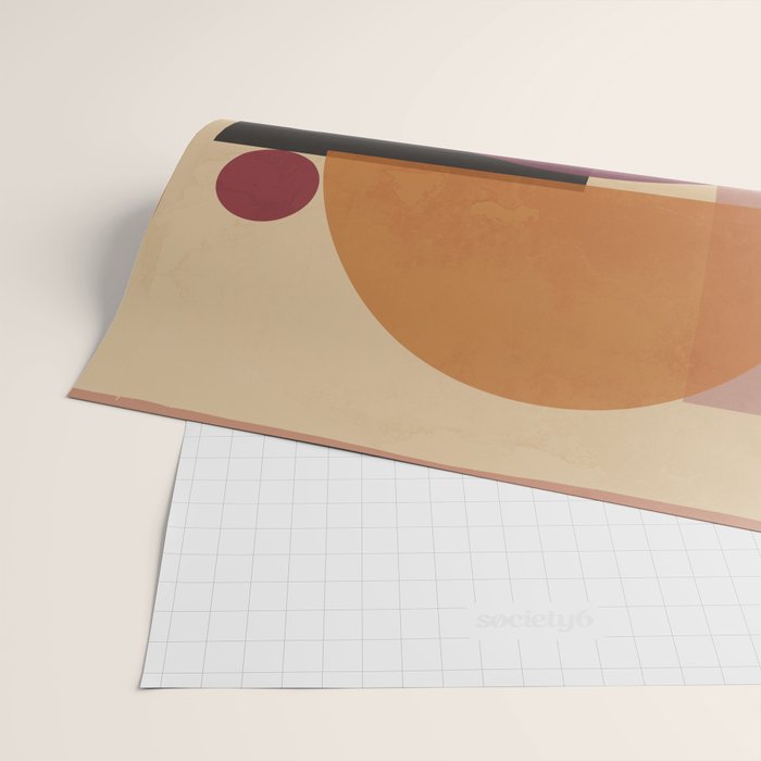 Modern Abstract Minimal Shapes 124 Wrapping Paper Gallery Image 2