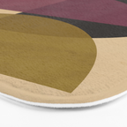 Modern Abstract Minimal Shapes 124 Bath Mat Gallery Image 3