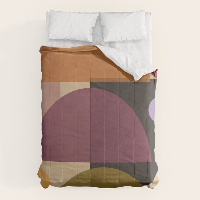 Modern Abstract Minimal Shapes 124 Comforter Gallery Image 6
