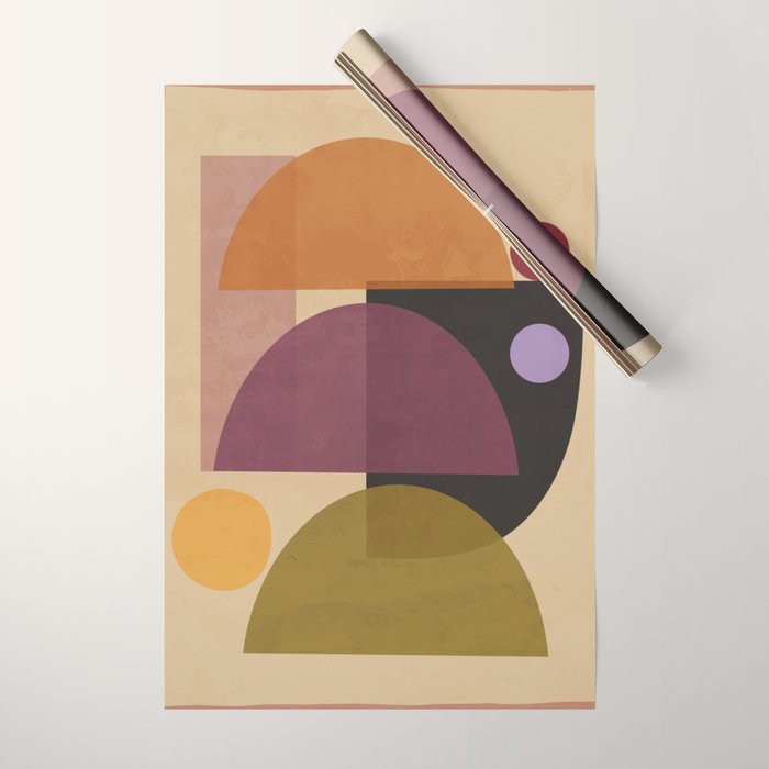 Modern Abstract Minimal Shapes 124 Wrapping Paper Gallery Image 1