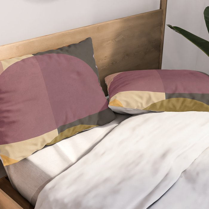 Modern Abstract Minimal Shapes 124 Pillow Sham Gallery Image 2