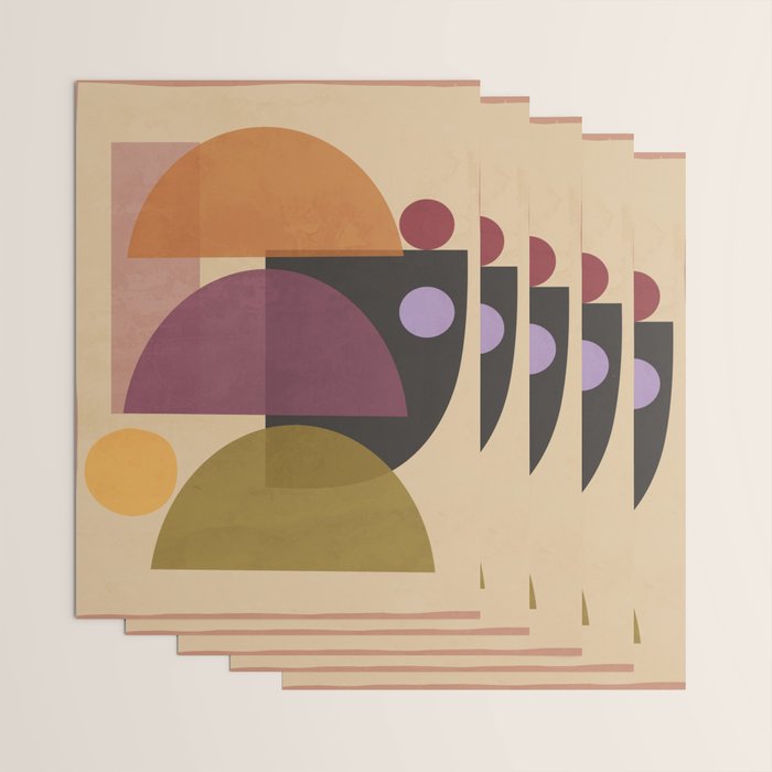 Modern Abstract Minimal Shapes 124 Wrapping Paper Gallery Image 3