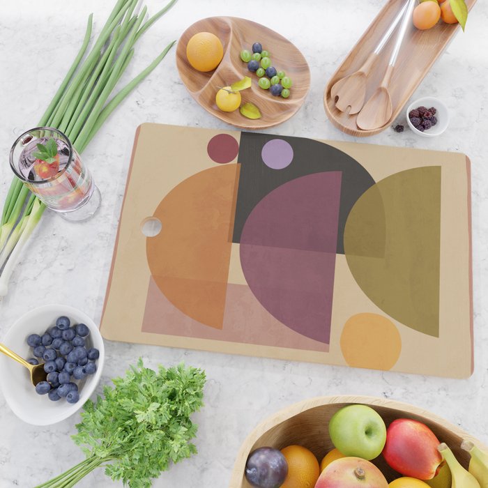 Modern Abstract Minimal Shapes 124 Cutting Board Gallery Image 2