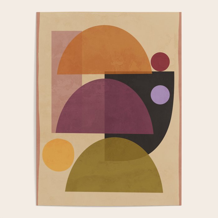 Modern Abstract Minimal Shapes 124 Poster Gallery Image 1