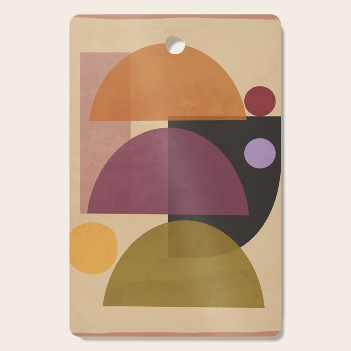 Modern Abstract Minimal Shapes 124 Cutting Board Gallery Image 1
