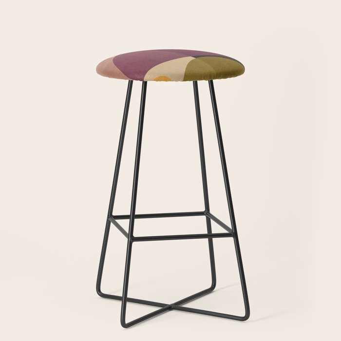 Modern Abstract Minimal Shapes 124 Stool Gallery Image 1
