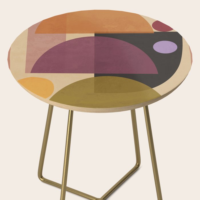 Modern Abstract Minimal Shapes 124 Side Table Gallery Image 2