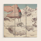 Doris Whisker II - Avalanche Whipped Cream Mountain Wood Wall Art Gallery Image 1