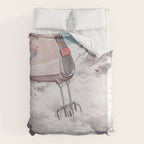 Doris Whisker II - Avalanche Whipped Cream Mountain Duvet Cover Gallery Image 6