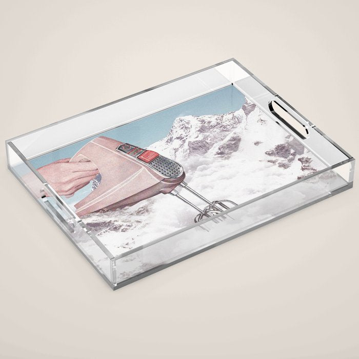 Doris Whisker II - Avalanche Whipped Cream Mountain Acrylic Tray Gallery Image 1